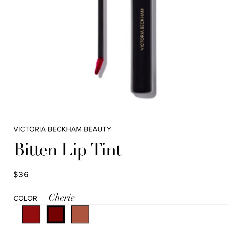 Victoria Beckham Cherie lip tint NWT bitten Cherie color